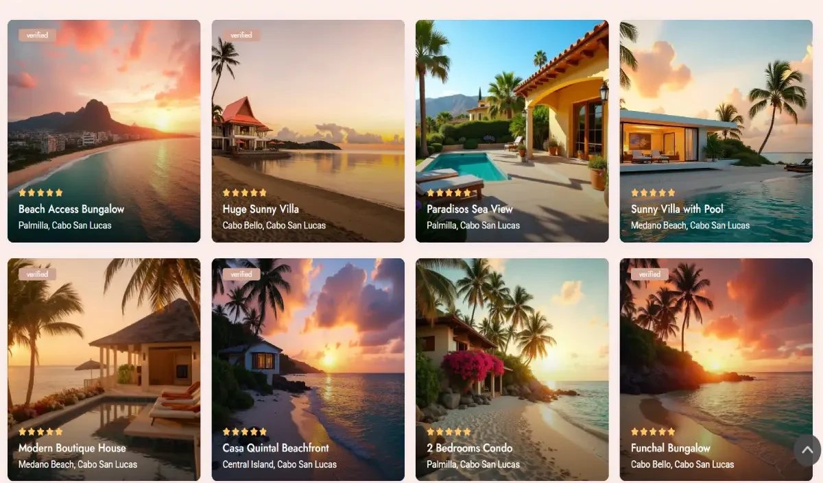 Aperçu du site Vacances Faciles